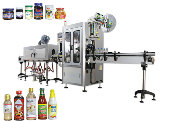 Chine Machine à étiquettes de douille de petite capacité de rétrécissement, machine d'applicateur de douille pour la bouteille ronde fournisseur